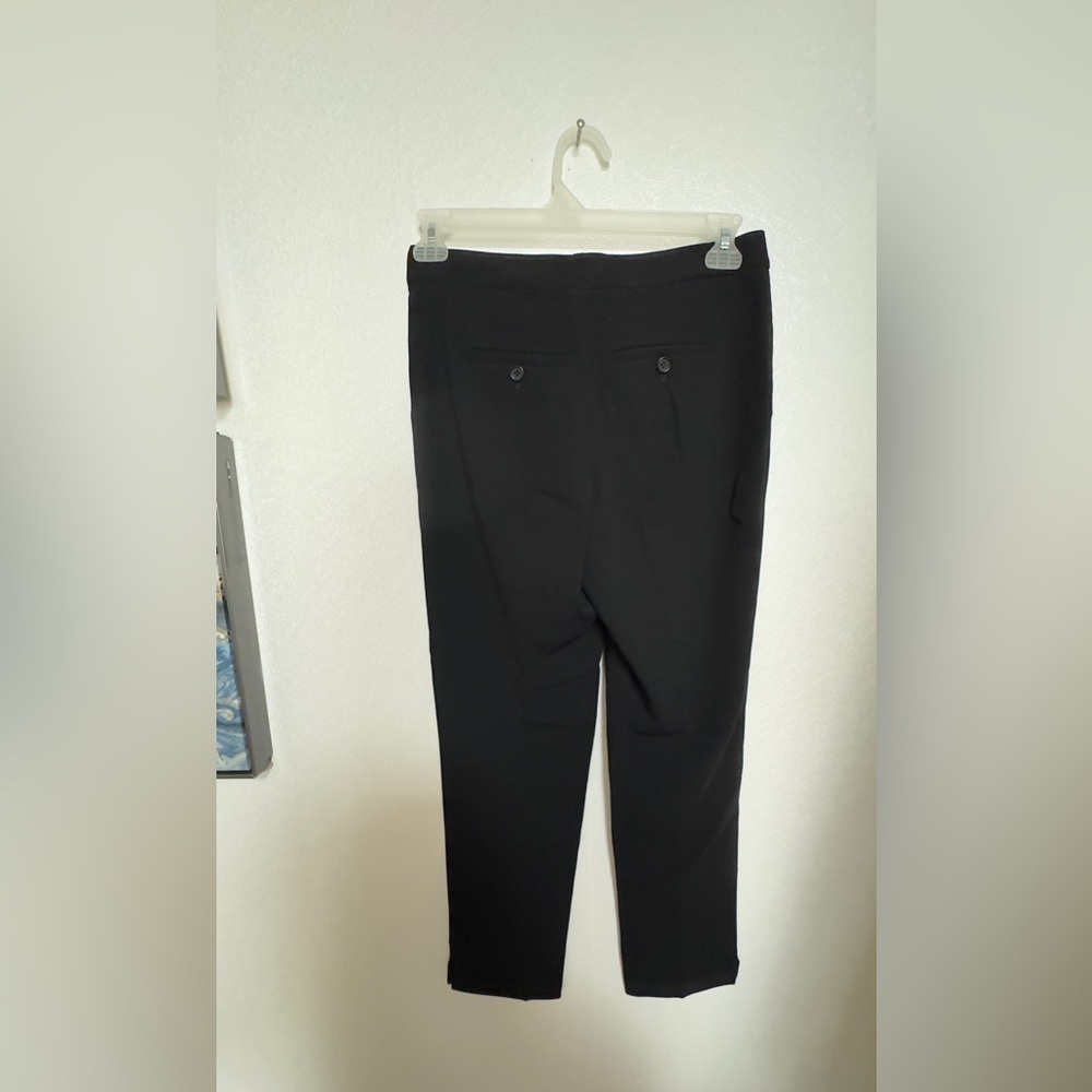 Theory Black Cropped Dress Pants Size 6 Tailored Slim Work Office